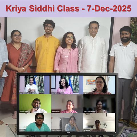 Kriya Siddhi class, December 2025